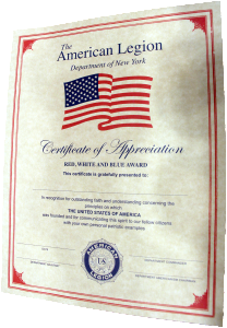 Red, White and Blue Award