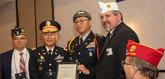 Cadet of Cadet Capt. Isaac Deng (center)