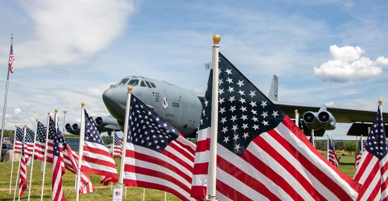 Flags at Griffiss Park